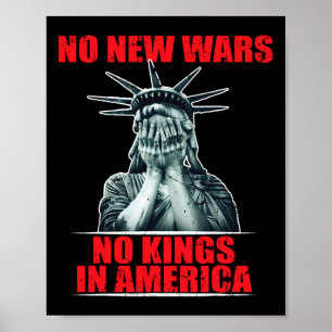 Keine neuen Kriege keine Könige in Amerika Anti-Kr Poster
