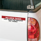 Keine neuen Steuern für Reiche Autoaufkleber (Auf Lkw)