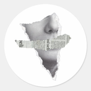 Keine News hier.bw Runder Aufkleber