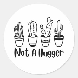 Keine Niedliche Cactus Design Tasse Tote Bag Runder Aufkleber