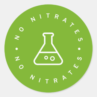Keine Nitrate Runder Aufkleber