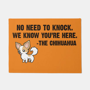 Keine Notwendigkeit, Chihuahua zu schlagen Fußmatte
