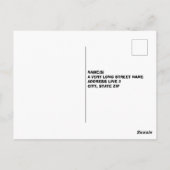 Keine Notwendigkeit, mich verrückt lustig zu mache Postkarte (Rückseite)