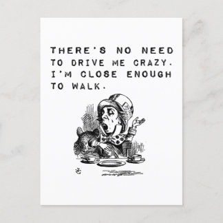 Keine Notwendigkeit, mich verrückt lustig zu mache Postkarte