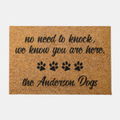 Keine Notwendigkeit zu klopfen - Coir Eintritt Rus Fußmatte (Vorderseite)