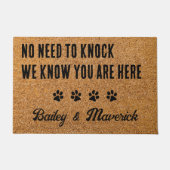 Keine Notwendigkeit zu klopfen - Willkommen Rustik Fußmatte (Vorderseite)