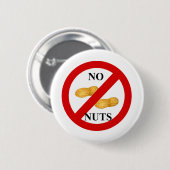 Keine Nüsse Button (Vorne & Hinten)