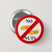 Keine Nüsse Button (Vorne & Hinten)