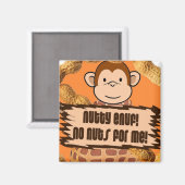 Keine Nüsse für mich Magnet (Vorderseite/Rückseite)