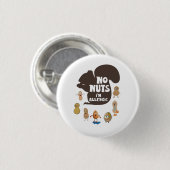 Keine Nüsse Ich bin allergisch Erdnussallergie-Bew Button (Vorne & Hinten)