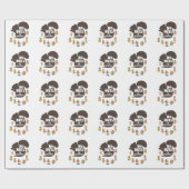 Keine Nüsse Ich bin allergische Erdnuss Allergie B Geschenkpapier (Flach)