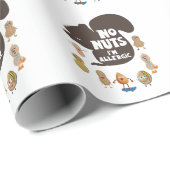 Keine Nüsse Ich bin allergische Erdnuss Allergie B Geschenkpapier (Rolleneckpunkt)
