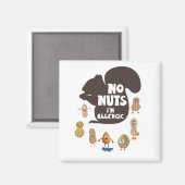 Keine Nüsse Ich bin allergische Erdnuss Allergie B Magnet (Vorderseite/Rückseite)