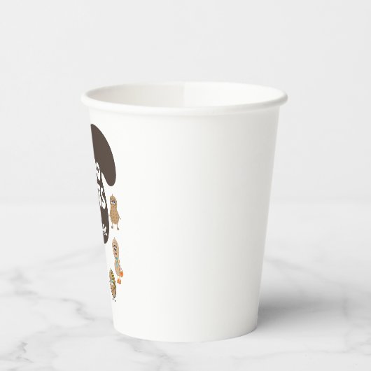 Keine Nüsse Ich bin allergische Erdnuss Allergie B Pappbecher (Links)