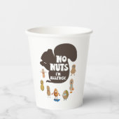 Keine Nüsse Ich bin allergische Erdnuss Allergie B Pappbecher (Vorderseite)