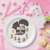 Keine Nüsse Ich bin allergische Erdnuss Allergie B Pappteller (Party)