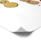 Keine Nüsse Ich bin allergische Erdnuss Allergie B Poster (Ecke)