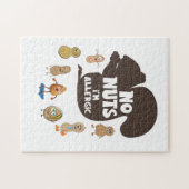 Keine Nüsse Ich bin allergische Erdnuss Allergie B Puzzle (Horizontal)