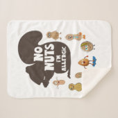 Keine Nüsse Ich bin allergische Erdnuss Allergie B Sherpadecke (Vorderseite (Horizontal))