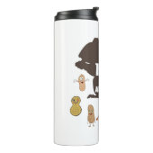 Keine Nüsse Ich bin allergische Erdnuss Allergie B Thermosbecher (Nach links gedreht)