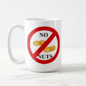 Keine Nüsse Kaffeetasse (Links)