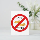 Keine Nüsse Postkarte (Stehend Vorderseite)