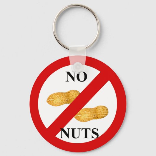 Keine Nüsse Schlüsselanhänger (Vorderseite)