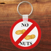 Keine Nüsse Schlüsselanhänger (Vorderseite)