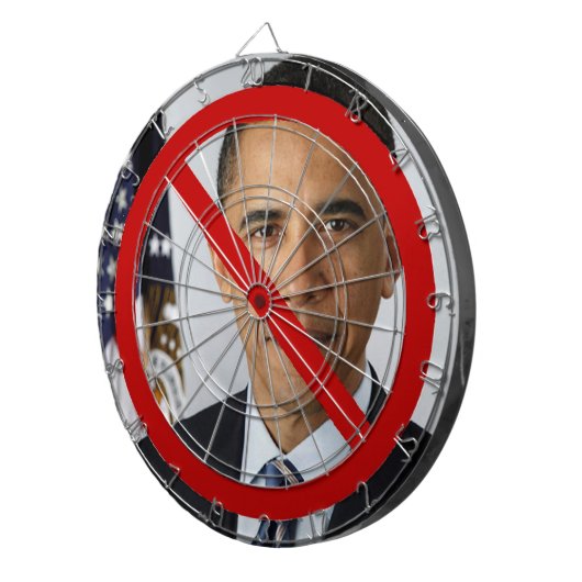 Keine Obama-Dartscheibe Dartscheibe (Vorderseite rechts)