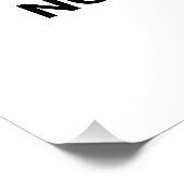 Keine Oberflächenbehandlung, Verbotszeichen Poster (Ecke)