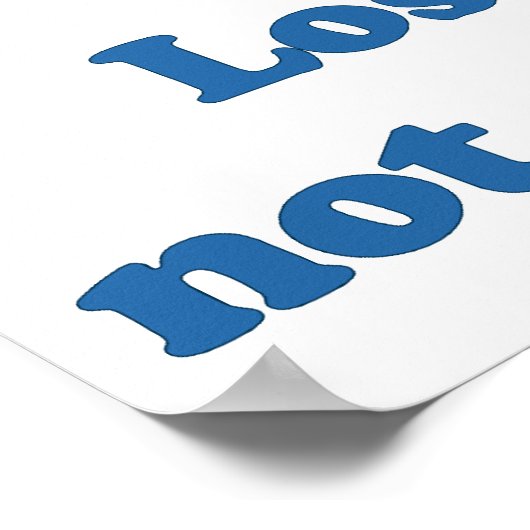 Keine Option Ping Pong Poster (Ecke)