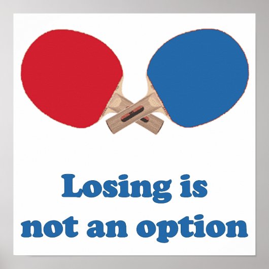 Keine Option Ping Pong Poster (Vorne)