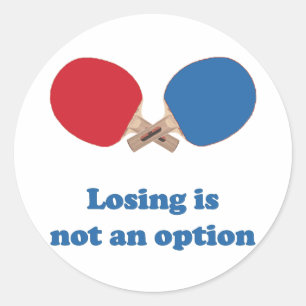 Keine Option Ping Pong Runder Aufkleber