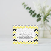 Keine Packung Beipackkarte Babydusche gelb schwarz Begleitkarte (Stehend Vorderseite)