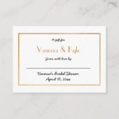 Keine Packung Brautparty Einsteckkarte + Tag Begleitkarte (Rückseite)