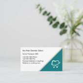 Keine Pain Dentist Service-Visitenkarten Visitenkarte (Stehend Vorderseite)