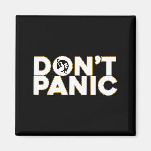 Keine Panik 42 Vintage-Shirts Schwarz Uni-Erwachse Magnet