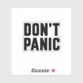 Keine Panik Aufkleber (Blatt)