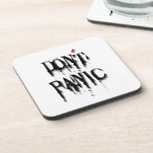 Keine Panik.b Getränkeuntersetzer (Linke Seite)