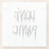 Keine Panik.b Glasuntersetzer (Rückseite)