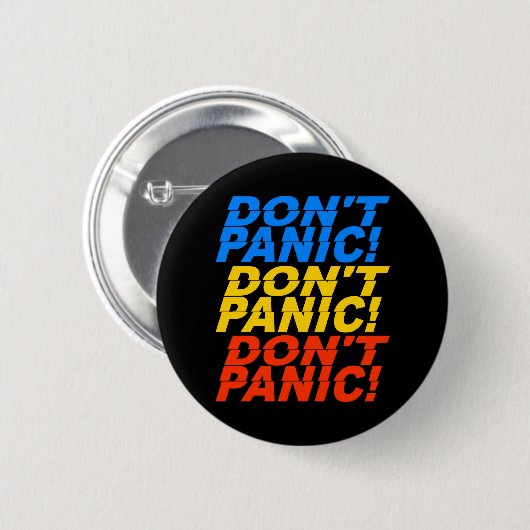 Keine Panik! Button (Vorne & Hinten)