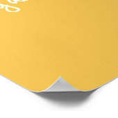 Keine Panik, es ist ein Bio Slogan Radish-Gemüse Poster (Ecke)