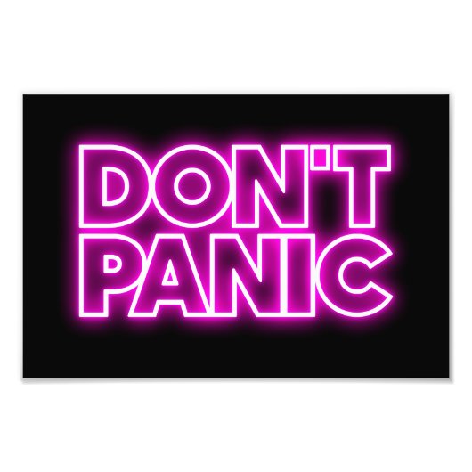 Keine Panik Fotodruck (Vorne)