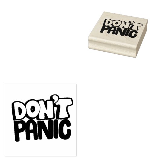 Keine Panik Gummistempel (Stempel)