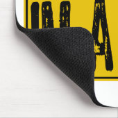 Keine Panik - Im Geek - Gelb/Schwarz Mousepad (Ecke)