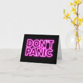 Keine Panik Karte (Gelbe Blume)