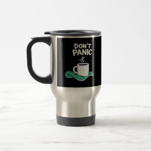 Keine Panik mit Handtuch Reisebecher
