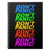 Keine Panik! Notebook Notizblock (Vorderseite)
