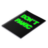 Keine Panik Notizblock (Linke Seite)