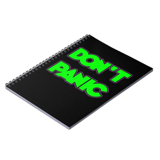 Keine Panik Notizblock (Linke Seite)